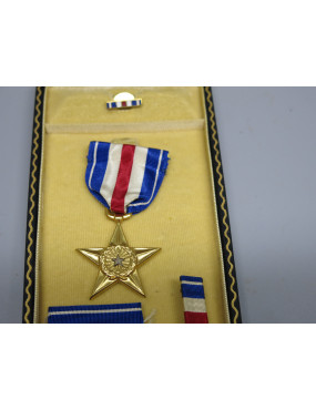 Medaille SILVER Star US originale dans sa boite Ref 666