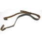 Bretelle de baudrier cuir noir  de ceinturon Francais ref 33