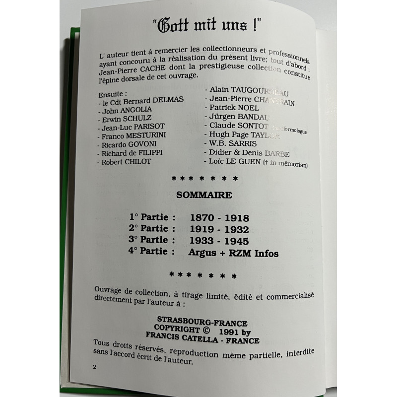 Gott mit uns ! les boucles de ceinture allemandes 1870-1945 de Francis Catella