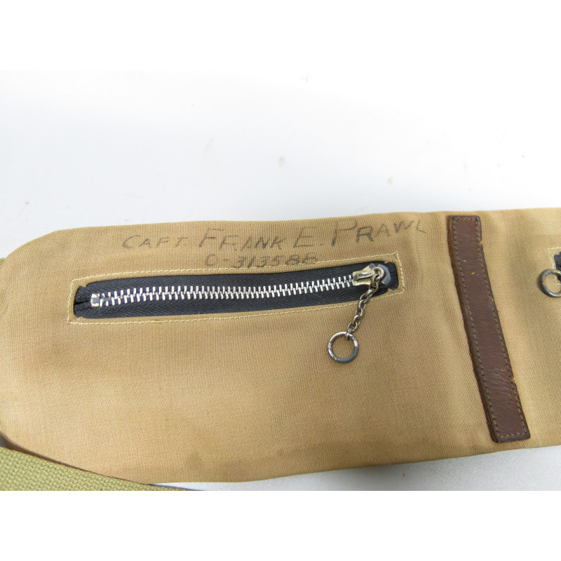 Porte billet  US 1944 original au nom de Capitaine  Frank E Prawl   