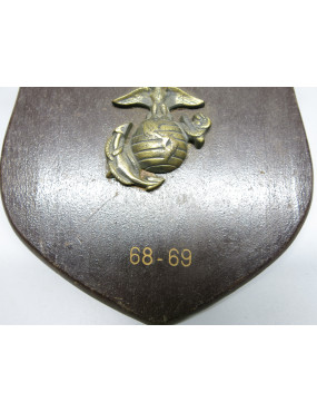 Plaque sur bois US Vietnam MARINES 68/69 ref 2258