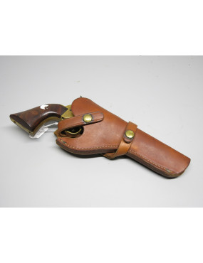 Etui cuir type western revolver ref et 55