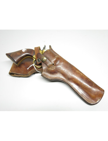 Etui cuir type western revolver ref et 88