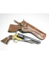 Etui cuir type western revolver ref et 88