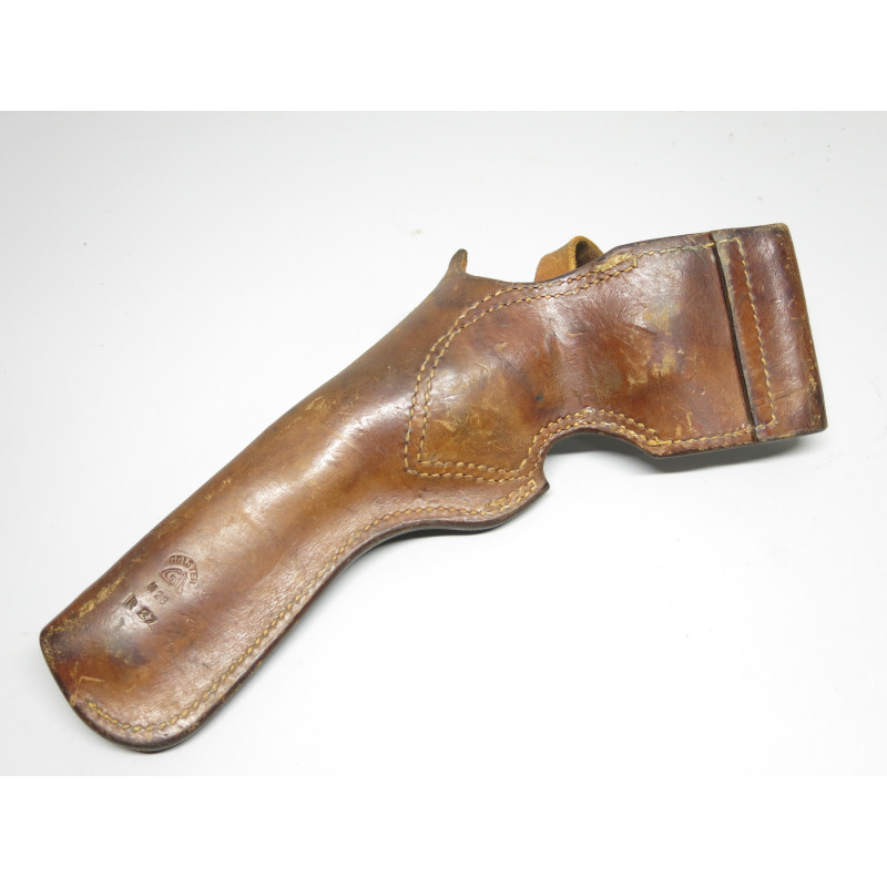 Etui cuir type western revolver ref et 88