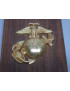 Plaque bronze sur bois US MARINES ref 489