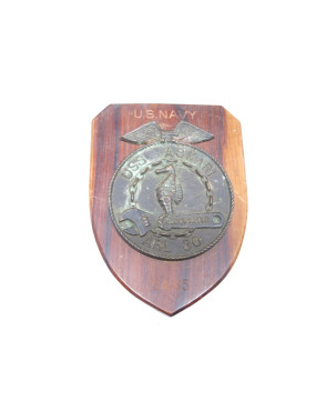 Plaque bronze sur bois US...