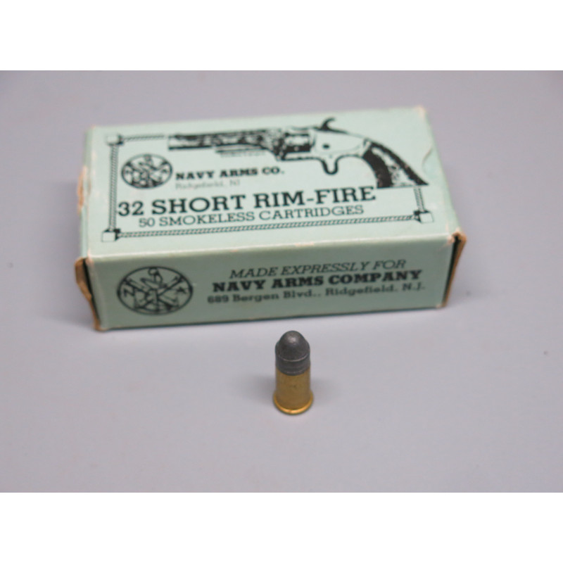 Boite de 46 cartouches 32 short Rim Fire annulaire categorie B 