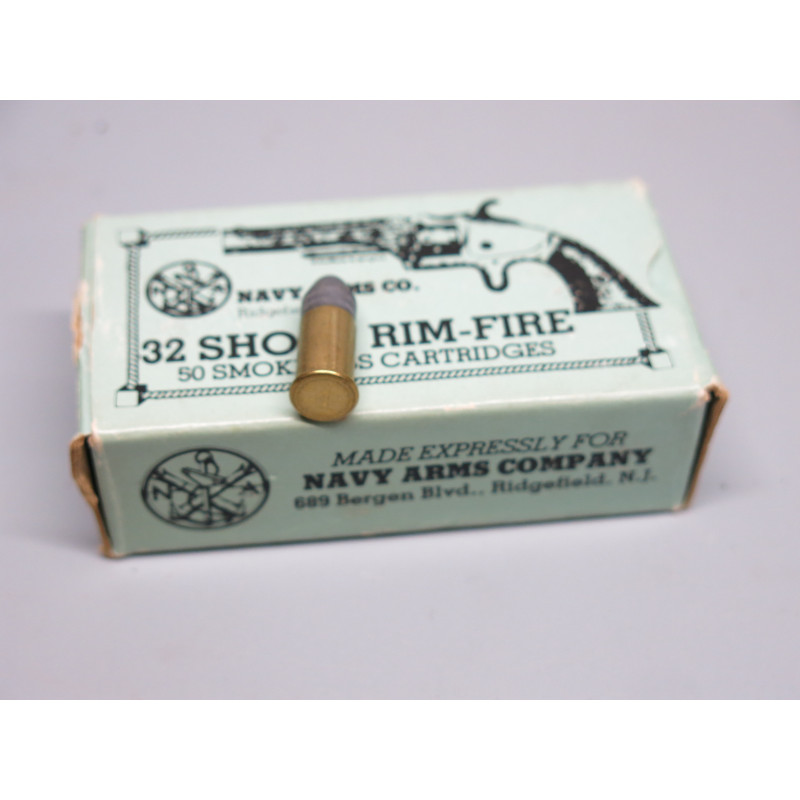 Boite de 46 cartouches 32 short Rim Fire annulaire categorie B 