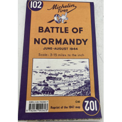 Carte Michelin Num 102 Bataille de Normandie Juin-Aout 1944