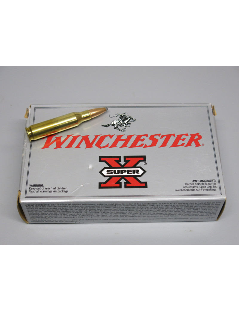 Boite de 20 cartouches calibre 7-08 Winchester 140gr power point 