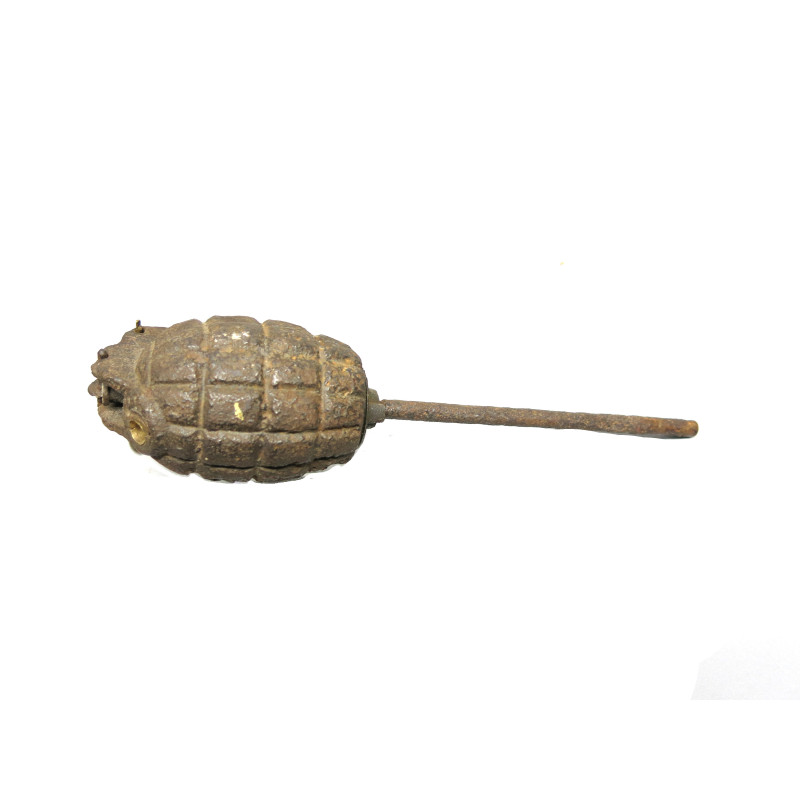 Grenade Mills Anglaise originale 14/18 didactique d'instruction 14/18 avec tige  ref 22 