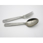 Fourchette et cuillere en INOX, marquée ARMEE FRANCAISE fabriquant AL 