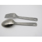 Fourchette et cuillere en INOX, marquée ARMEE FRANCAISE fabriquant AL 