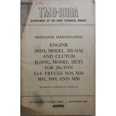 Manual TM9-1819A : Engine and Clutch for 2(1/2)-Ton M34 M36, M47, M49 and M50