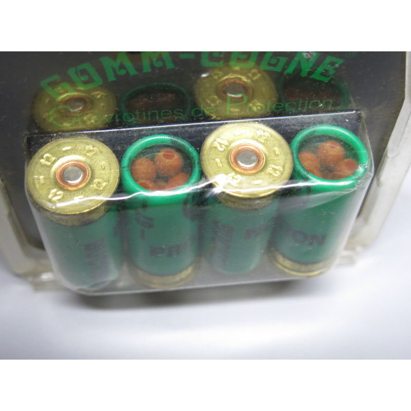 Boite de 5 cartouches mini Gomme cogne chevrotines SAPL calibre 12 /50  ref 258