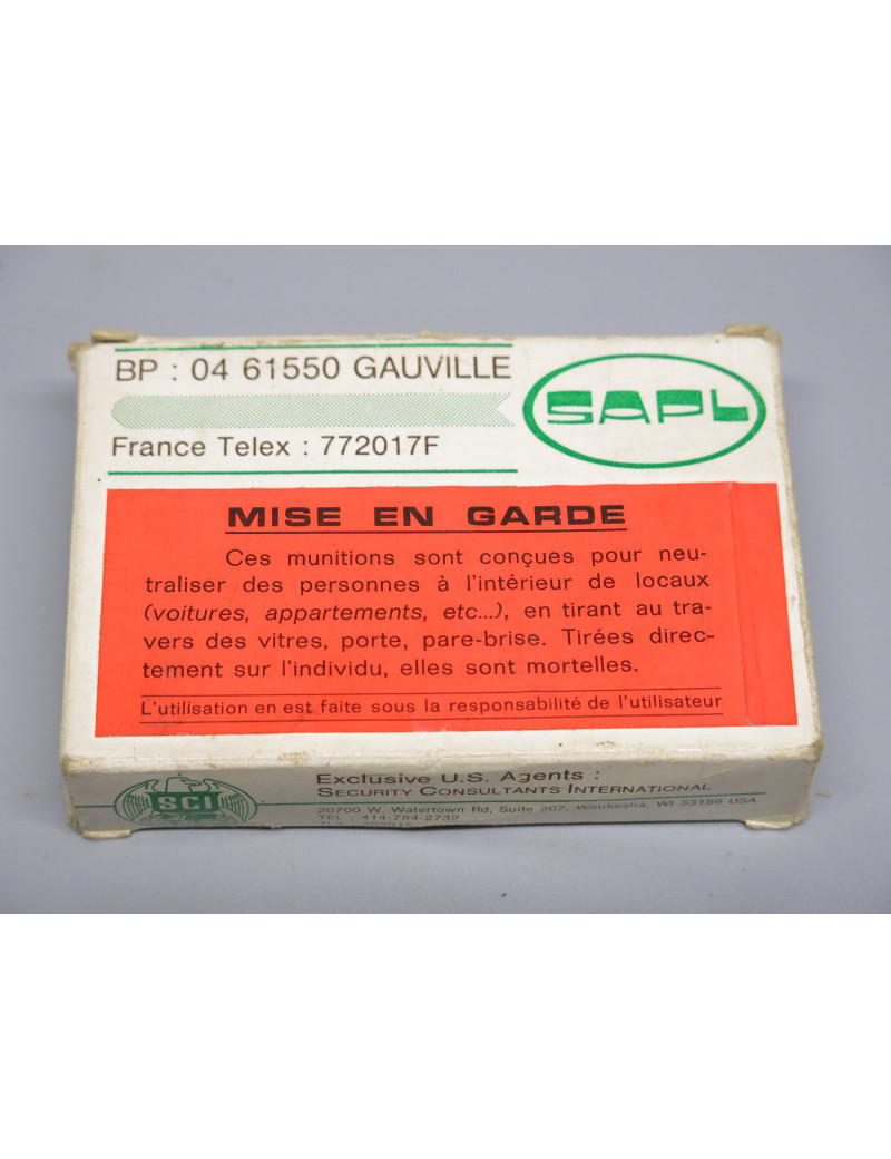 Boite de 5 cartouches Gaz cogne SAPL calibre 12 /70 ref 300