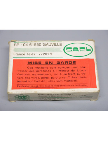 Boite de 5 cartouches Gaz cogne SAPL calibre 12 /70 ref 300