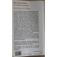 Les Cent-Jours ou l'esprit de sacrifice de Dominique de Villepin