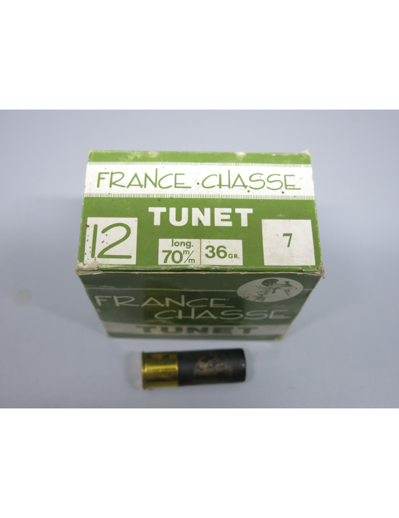 Boite de 25 cartouches calibre 12 /70 36 GR TUNET numero 7