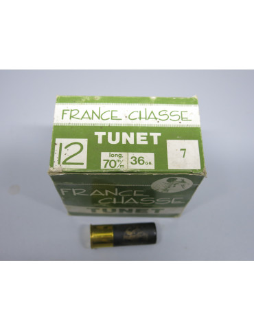 Boite de 25 cartouches calibre 12 /70 36 GR TUNET numero 7