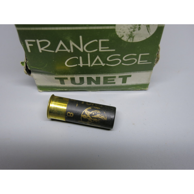 Boite de 25 cartouches calibre 12 / 70  36 GR  TUNET  numero  8