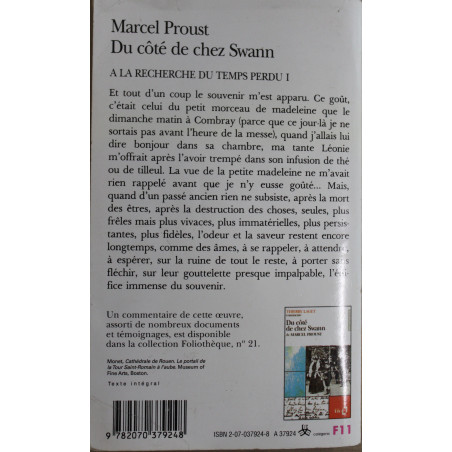 Roman Du côté de chez Swan de Proust