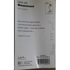 Livre Une Vie de Maupassant