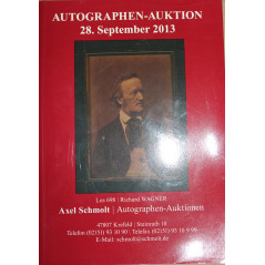 Album Autographen Auktionn 28 september 2013