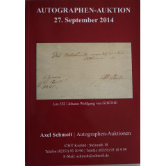 Album Autographen Auktionn 27 september 2014