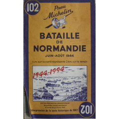 Carte Michelin Num 102 Bataille de Normandie Juin-Aout 1944