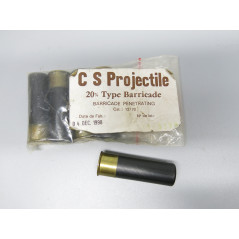 Cartouche cal 12 CS projectile  barricade penetrating  