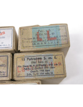 Lot de 5 boites cartouches Mauser 98 K repro ref 700 