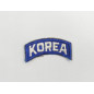 Tab tissu  KOREA blanc fond bleu