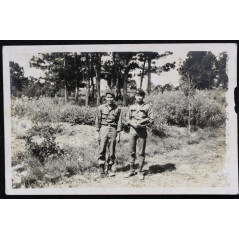 Photo Originale de deux soldats en tenue de terrain