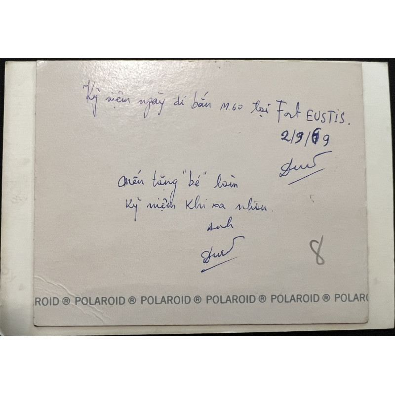 Photo Soldat ARVN pendant entrainement au tir mitrailleuse M 60 