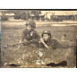 Photo originale de deux soldats à l'entraiment au FM BAR 