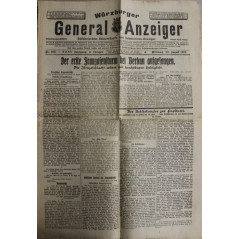 Journal Würzburger - General Anzeiger du 22 August 1917