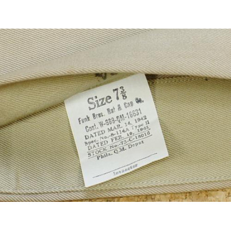 Bonnet de police original US - 1942 - Kaki clair