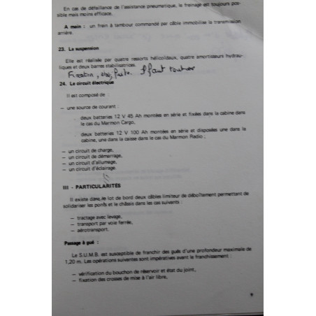 Manuel SIMCA MARMON SUMB edition 1986