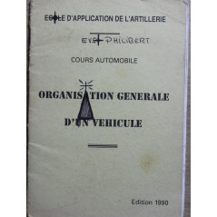 Manuel Organisation générale d'un Véhicule - Ecole d'applications de l'artillerie