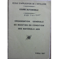Guide Organisation générale du Maintien en condition des matériels AEB - Cours automobile