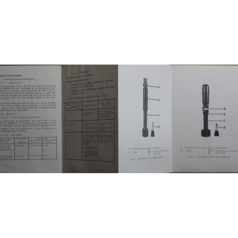Guide technique de Grenade à fusil antipersonnel de 34 mm Mle 1952 et 40 mm Mle 56