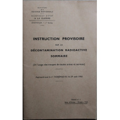 Livret Instruction provisoire sur la décontamination radioactive sommaire