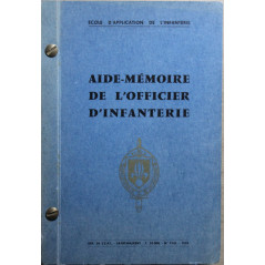 Aide mémoire de l'officier d'infanterie  de 1959