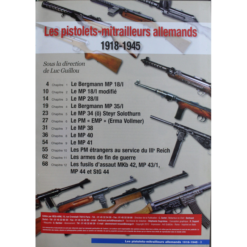 Revue Gazette des armes HS No 19 : Les P.M. Allemands (1918 - 1945)