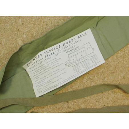 Ceinture toile originale porte dollars US 39/45 originale