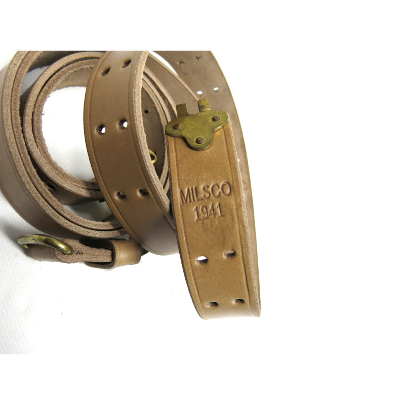 Bretelle cuir FM BAR Milsco 1941 Reproduction