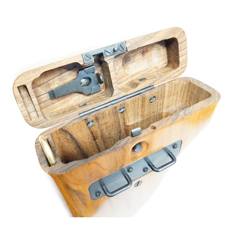 Etui crosse bois Luger P08 finition vernie