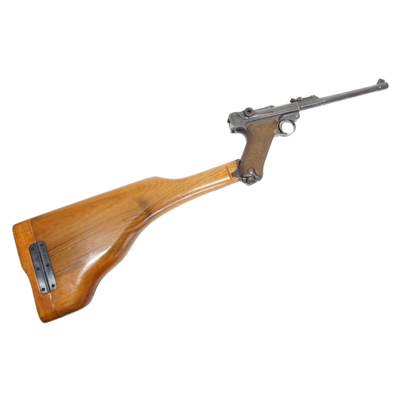 Etui crosse bois Luger P08 finition vernie